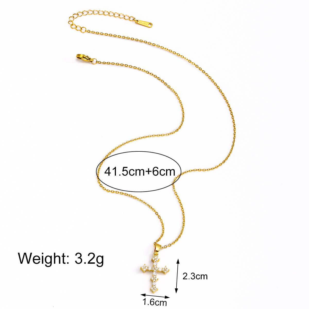 copper inlaid zircon cross vintage alloy necklace for women copper inlaid zircon cross vintage alloy necklace for women